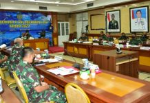 Lewat Vicon, Dankormar Ikuti Rakor Renaku II 2021 TNI AL