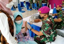 Korps Marinir Gelar Serbuan Vaksinasi Covid-19 Anak Usia 6-11 Tahun