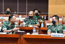 KSAU Hadiri Rapat Kerja dengan Komisi I DPR RI