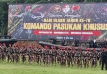 Amanat KSAD dalam Peringatan HUT Kopassus ke-70