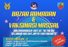 Peringati HUT ke-76, TNI AU Gelar Bazar dan Layanan Vaksinasi