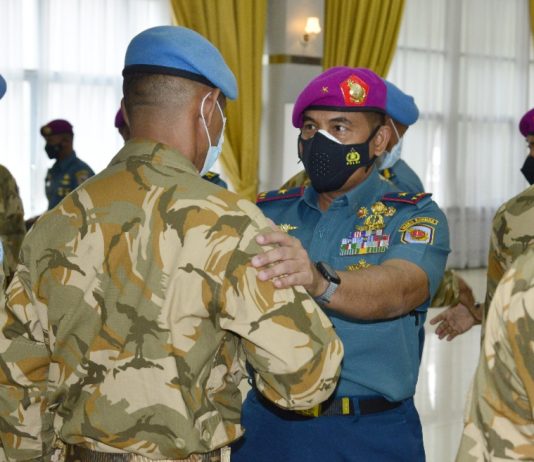 Wadan Kormar Sambut Satgas BGC dan KIZI TNI Konga Monusco TA 2021