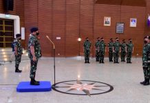 KSAL Laksamana Yudo Margono Terima Laporan Kenaikan Pangkat 12 Pati TNI AL