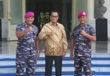 Komandan Korps Marinir Terima Kunjungan Menteri Perhubungan
