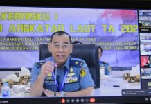 KA Kuwil Pushidrosal Hadiri Pembukaan Rakernisku I TNI AL