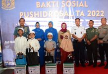 Pushidros TNI AL Gelar Bakti Sosial di Jakarta Utara: Khitanan Massal, Pembagian Paket Sembako dan Santuni Anak Yatim