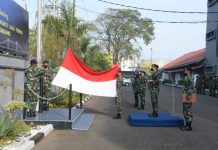 Pimpin Upacara Bendera, Danlanal Palembang Kolonel Widyo Sasongko Ingatkan Prajurit Jauhi Tindak Pidana