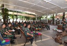 Wadankormar Brigjen Endi Supardi Menerima Mantan Siswa Sesko TNI Dikreg XLIX
