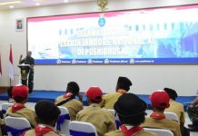 Pushidros TNI AL Terima Kunjungan Kontingen Jambore Nasional XI Tahun 2022