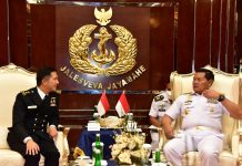 Tingkatkan Kerjasama Antar Angkatan Laut ASEAN, KSAL Terima Kunjungan Republic of Singapore Navy