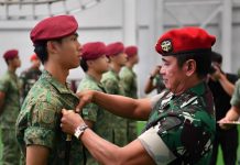 Kopassus Bersama Komando Singapura Menyelesaikan Latihan Chandrapura di Singapura