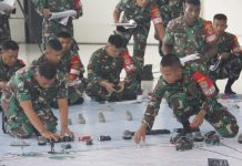 Danbrigif 1 Marinir Mengikuti Tactical Floor Game