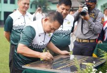Semangat Haornas 2022, KSAD Jenderal Dudung Abdurachman Resmikan Pussenarhanud Sport Center Cimahi