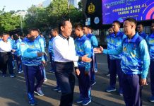 Danpushidrosal Terima Kontingen Pushidrosal Usai Berlaga di Porwilbar TNI AL 2023