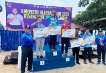 Atlet Pushidros TNI AL Juarai Kompetisi Olahraga Air Renang Laut Selat Kelagian 2023
