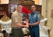 Dankormar, Mayjen Nur Alamsyah Terima Kunjungan Kerja Atase Pertahanan USMC