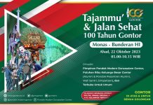 Tasyakuran Peringatan 100 Tahun Gontor: Gelar “Tajammuk” dan Jalan Sehat di Monas