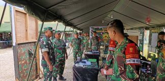 Danpussimpur Kodiklatad Tinjau Latposko di Balatyon Komposit 1/Gardapati Kodam XIX/Tuanku Tambusai