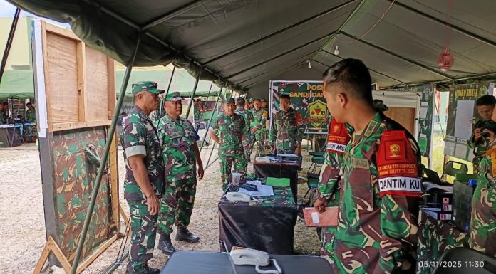 Danpussimpur Kodiklatad Tinjau Latposko di Balatyon Komposit 1/Gardapati Kodam XIX/Tuanku Tambusai