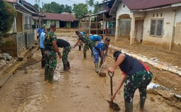 Lanud Sutan Sjahrir Lanjutkan Aksi Pembersihan Pascabanjir di Tabing Banda Gadang