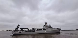 KRI Canopus-936 Laksanakan Pelayaran Perdana Menuju Indonesia