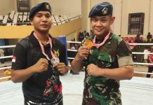 Personel TNI AU, Kapten Adm Nandhitya Rumambi Raih Juara I Kejurda Tinju Papua Cerah Boxing Cup I