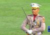 Kombes Jerrold Jadi Danup Penurunan Bendera Merah Putih HUT ke 81 RI di Istana