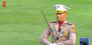 Kombes Jerrold Jadi Danup Penurunan Bendera Merah Putih HUT ke 81 RI di Istana